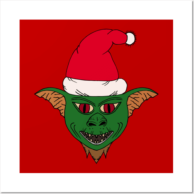 Ho ho ho Gremlin!!! Wall Art by Brains